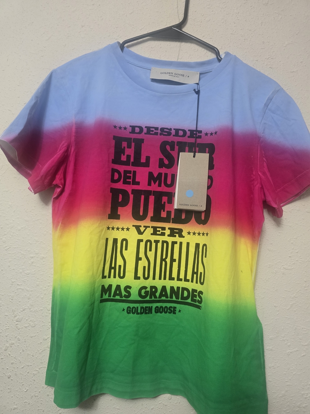 Golden Goose Rainbow Tie-Dye Graphic Tee - Multicolor - Picture 2 of 8